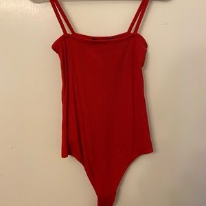 Brandy Melville Red Bodysuit